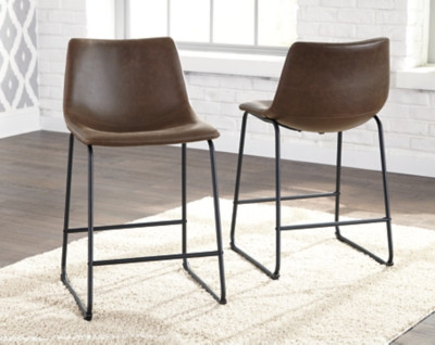 Ashley Centiar Brown 2-Piece Bar Stool