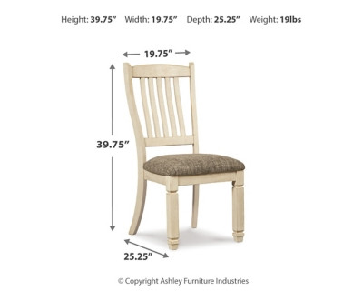 Ashley Bolanburg Two-tone 2-Piece Dining Room Chair D647/02(2)
