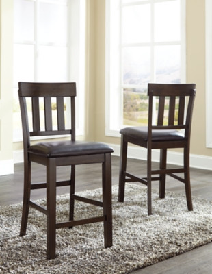 Ashley Haddigan Dark Brown 2-Piece Bar Stool