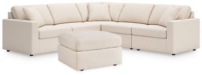 Modmax Oyster 5-Piece Sectional with Ottoman