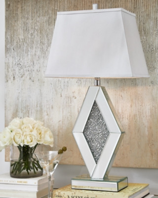 Ashley Prunella Silver Finish Table Lamp