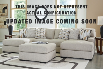 Benchcraft Laurelgrove Pebble 3-Piece Double Chaise Sectional 75105/16/17/46