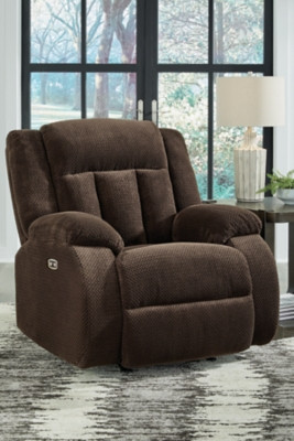 Ashley Greely Bend Chocolate Power Recliner