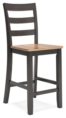 Ashley Gesthaven Natural Brown Counter Height Dining Table and 4 Barstools