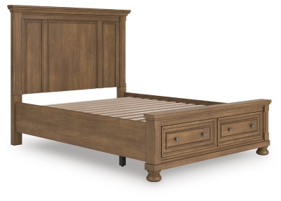 Ashley Vandenmore Medium Brown Queen Panel Storage Bed