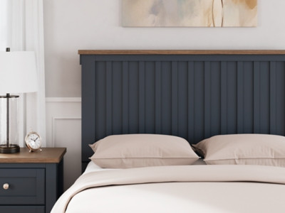 Ashley Landocken Brown Blue Full Panel Headboard