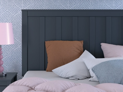 Ashley Simmenfort Navy Blue Full Panel Headboard