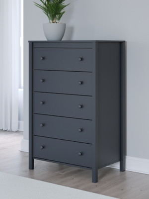Ashley Simmenfort Navy Blue Chest of Drawers