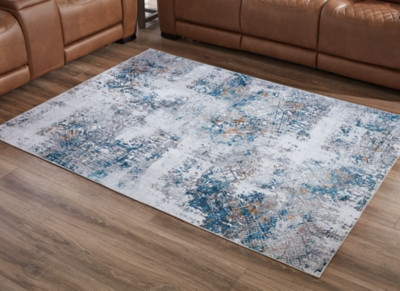 Ashley Garyard Multi 5' x 7' Washable Rug