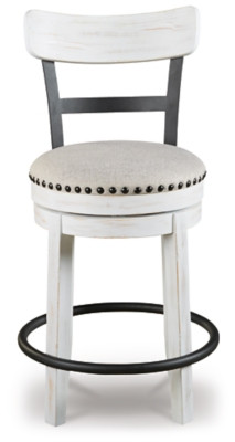 Ashley Valebeck White Counter Height Bar Stool