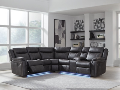 Ashley Perarrygin Carbon 2-Piece Reclining Sectional