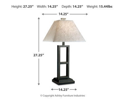 Ashley Deidra Black Table Lamp (Set of 2)