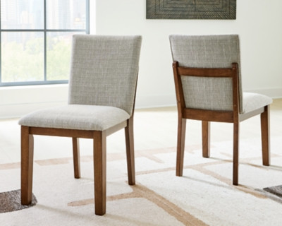 Benchcraft Kraeburn Beige Brown Dining Chair (Set of 2)