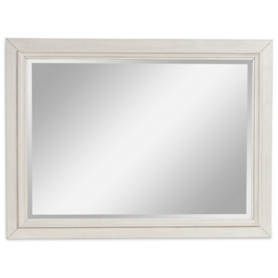 Benchcraft Shaybrock Antique White Brown Bedroom Mirror
