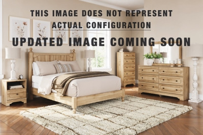 Ashley Galletyn Warm Brown King Panel Bed, Dresser, Mirror and Chest