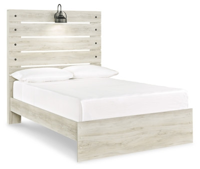 Ashley Cambeck Whitewash Full Panel Bed with Dresser and Nightstand