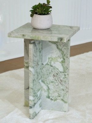 Ashley Deaconwell White Green Accent Table