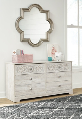 Ashley Paxberry Whitewash 59" W Dresser