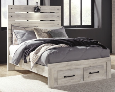 Ashley Cambeck Whitewash Full Storage Panel Bed