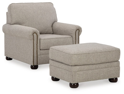 Ashley Gaelon Dune Chair and Ottoman