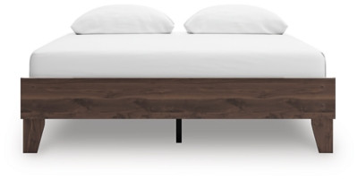 Ashley Calverson Mocha Queen Platform Bed, Dresser, Chest and Nightstand