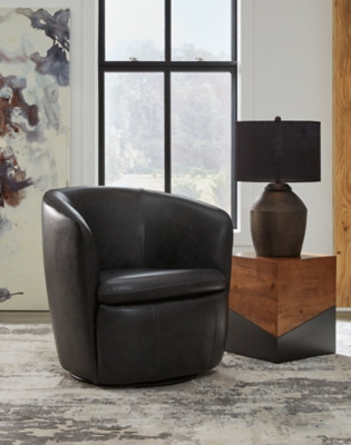 Ashley Kierreys Midnight Swivel Accent Chair