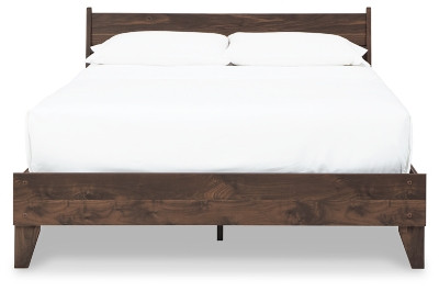 Calverson Mocha Queen Platform Bed with Dresser and 2 Nightstands EB3660/113/157/231/291(2)
