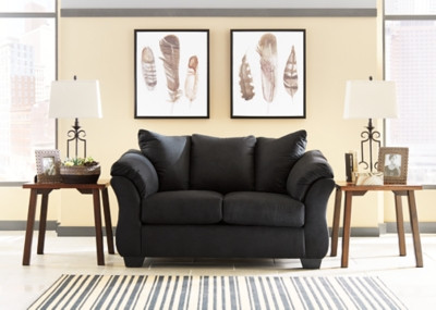 Ashley Darcy Black Loveseat