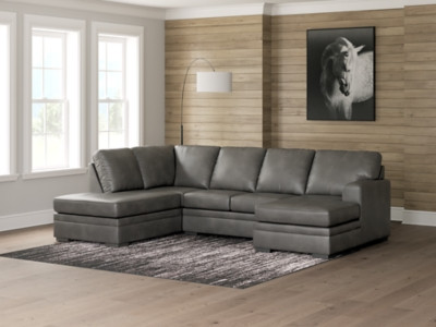 Ashley Dara Park Shadow 2-Piece Sectional with Chaise 61610/03/16