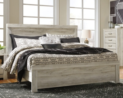 Ashley Bellaby Whitewash King Panel Bed