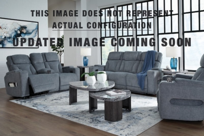 Ashley Forest Lake Steel Sofa, Loveseat and Recliner