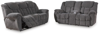 Ashley Foreside Charcoal Sofa and Loveseat
