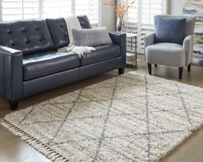 Ashley Abdalah Beige Gray 5' x 7' Rug