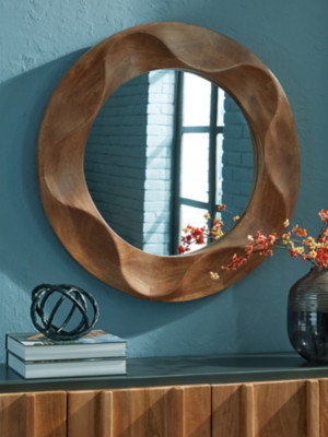 Ashley Aajon Brown Accent Mirror