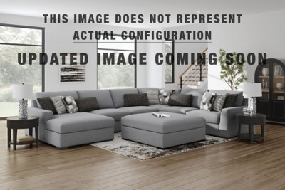 Benchcraft Bealton Salt and Pepper 2-Piece Sectional with Ottoman 61305/17/64/08