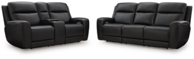 Ashley 5Z-Relaxation Onyx Sofa and Loveseat