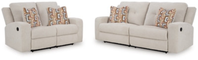 Ashley Danum Stone Sofa and Loveseat