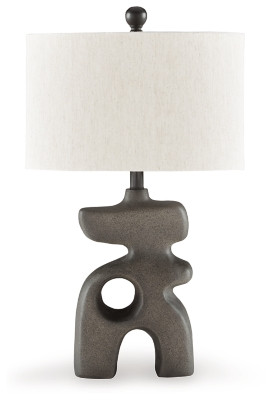 Ashley Danacy Distressed Black 2-Piece Table Lamp Set