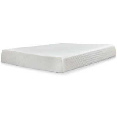 Ashley 10 Inch Chime Memory Foam King Mattress with Foundation