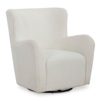 Ashley Rowenburg Cream Swivel Glider Accent Chair