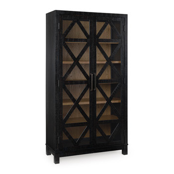 Ashley Christop Black Brown Accent Cabinet
