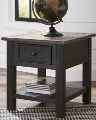 Ashley Tyler Creek Grayish Brown Black End Table