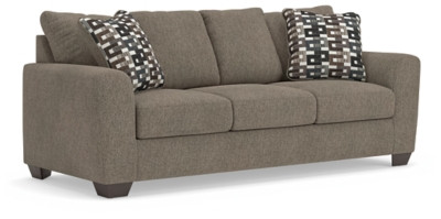 Benchcraft Triston-Peaks Suede Queen Sofa Sleeper