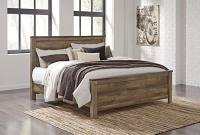 Ashley Trinell Brown King Panel Bed