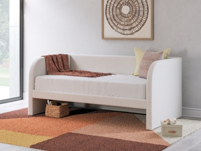 Ashley Shapella Tan White Twin Upholstered Day Bed