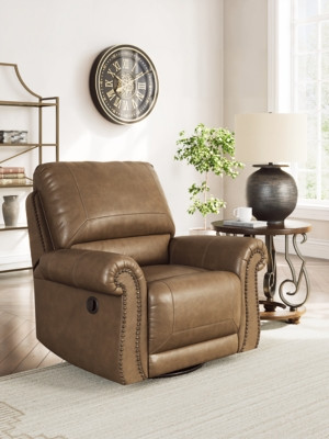 Ashley Shadsburne Earth Swivel Glider Recliner