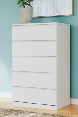 Ashley Onita White Chest of Drawers