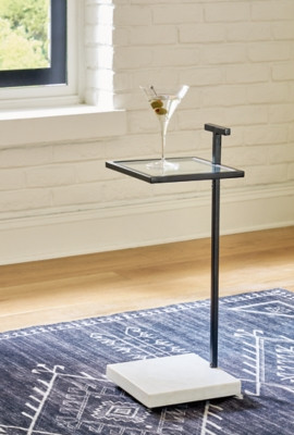 Ashley Mannill Black White Accent Table