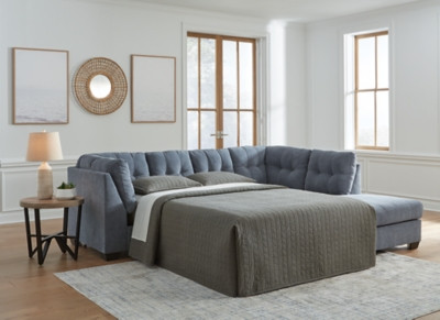 Ashley Marleton Denim 2-Piece Sleeper Sectional with Chaise 55303/17/10