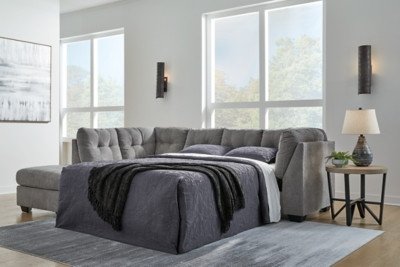 Ashley Marleton Gray 2-Piece Sleeper Sectional with Chaise